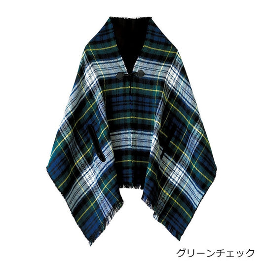 COGIT F25 2Way Reversible Capelet - Green Checker