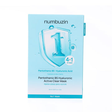 NUMBUZIN No.1 泛酸B5水潤舒緩紗布面膜  (5pcs)
