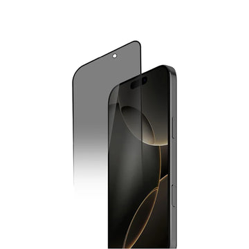 MOMAX iPhone 17 Air GlassPro + Anti-spy HD Tempered Glass Black
