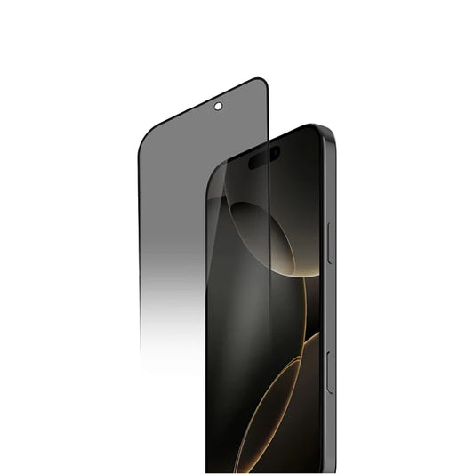 MOMAX iPhone 17 Air GlassPro + Anti-spy HD Tempered Glass Black