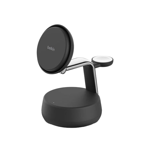 BELKIN UltraCharge Pro QI2 3In1 Magnetic Charging Stand Charcoal
