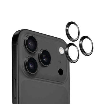 TORRII iPhone 17 Pro/17 Pro Max Bodyglass Aluminium Ring Camera Lens - Black
