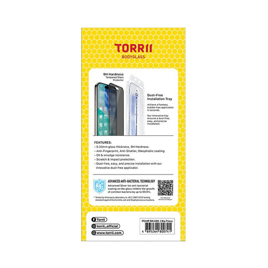 TORRII iPhone 17 Pro Max Bodyglass Full Privacy Protector
