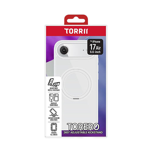 TORRII iPhone 17 Air Torero Magnetic Stand - Clear