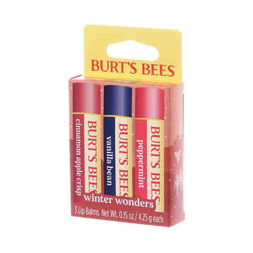 BURTS BEES 季節護唇限定套裝 (肉桂蘋果 + 雲呢拿豆 + 薄荷) 潤唇膏