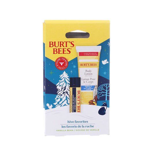 BURTS BEES 蜜蠟貼身護理套裝 (雲呢拿豆唇膏 + 蜂蜜潤膚露)