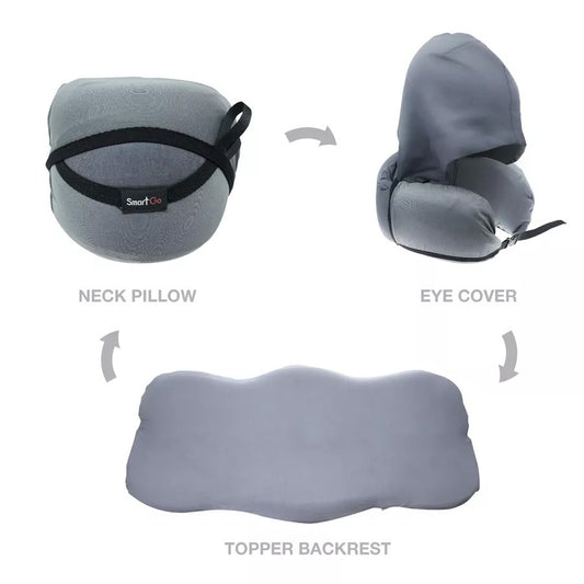 SMART GO Ninja Multi-Function Hooded Neck Pillow