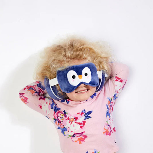 RELAXEAZZZ Travel Pillow & Eye Mask - Penguin