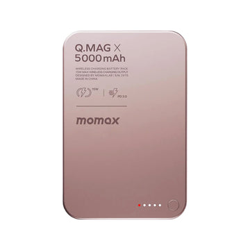 MOMAX Q.Mag X 5000mAh Wireless Powerbank Pink