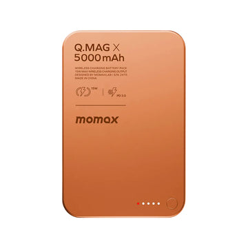 MOMAX Q.Mag X 5000mAh Wireless Powerbank Orange
