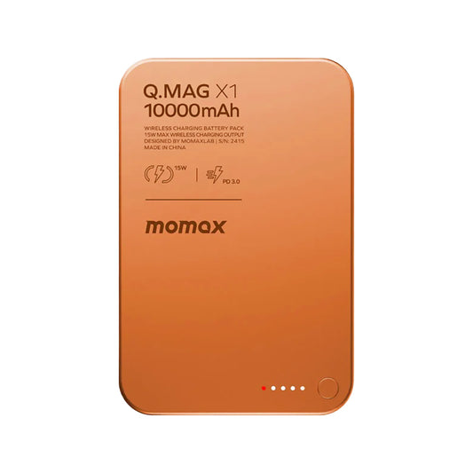 MOMAX Q.Mag X1 10000mAh Wireless Powerbank Orange