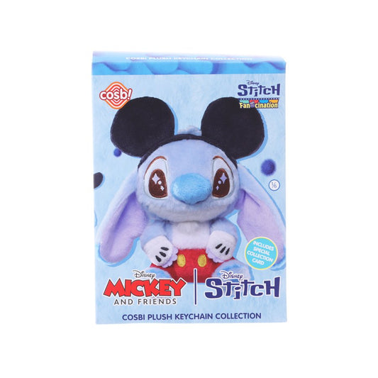 HOT TOYS Stitch Fan-Cination Mickey & Friends - Stitch Cosbi Plush Keychain Collection
