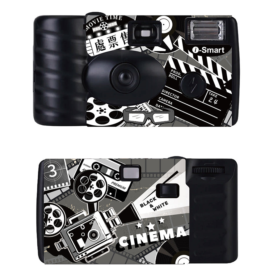 Disposable Camera Smart I-SMART Disposable Camera - Black & White Movie (B&W) – LOG-ON