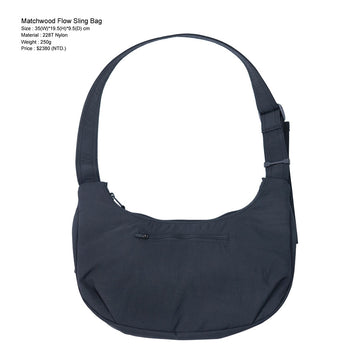 MATCHWOOD MATCHWOOD FLOW 輕量日常斜背包 - 黑色