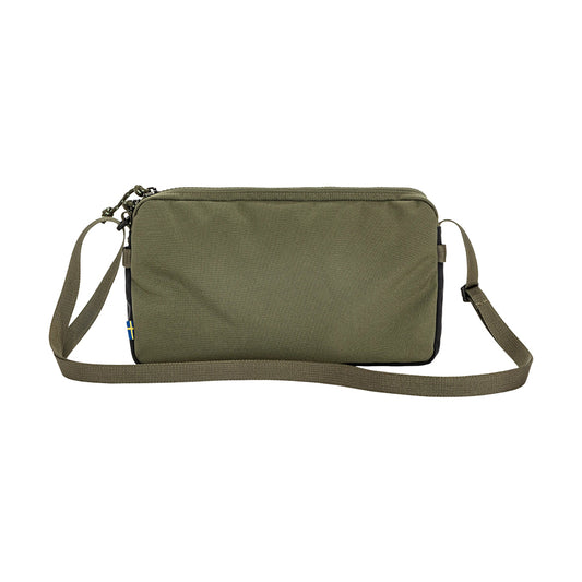 FJALLRAVEN Vardag Pocket L 單肩包 - 黑色/綠色