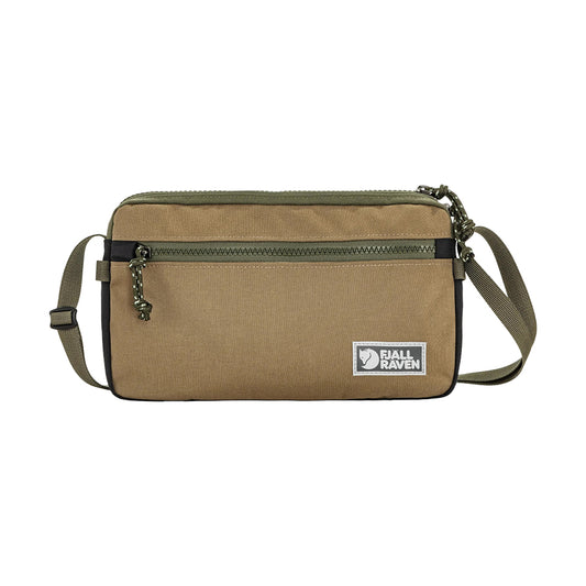 FJALLRAVEN Vardag Pocket L 單肩包 - 黑色/綠色