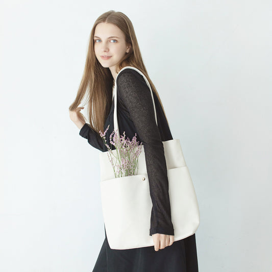 SENBADO S26 Simple Tuck 托特包 621-9001 - 象牙白色  (465g)