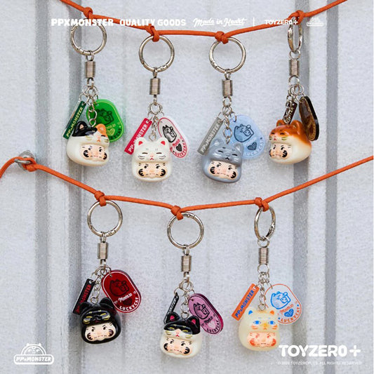PP X MONSTER PP x MONSTER Lucky Cat Keychain Series Blind Box