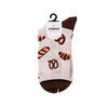 ASSIST S26 AS Bread Print One-Point Embroidery Crew Socks - W 2E51104