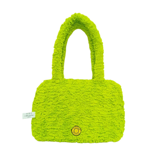 FUGGLER Fuggler放克牙寶 毛毛絨面公仔頭手提袋 - 黃色