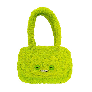 FUGGLER Fuggler放克牙寶 毛毛絨面公仔頭手提袋 - 黃色