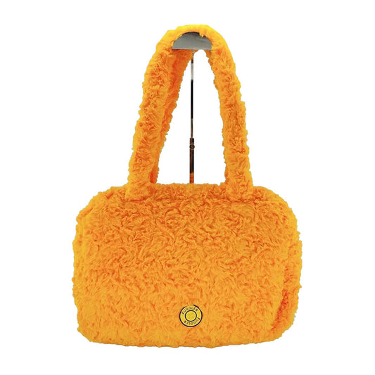 FUGGLER Fuggler放克牙寶 毛毛絨面公仔頭手提袋 - 橙色