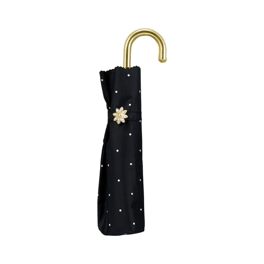 W.P.C. Dot Flower Point Mini Folding Umbrella 55cm - 801-15588-102-BK