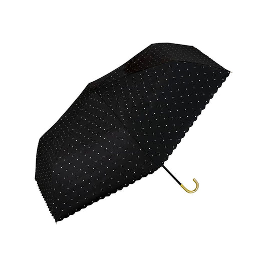 W.P.C. Dot Flower Point Mini Folding Umbrella 55cm - 801-15588-102-BK