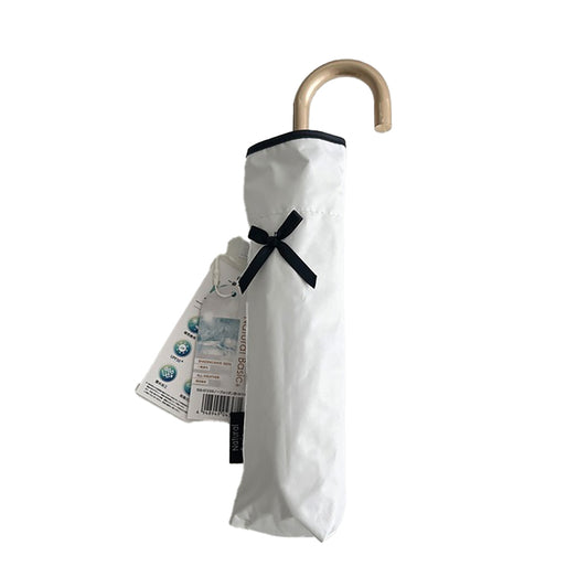 NAKATANI S26 Naka 50cm Ribbon Fold Parasol - White