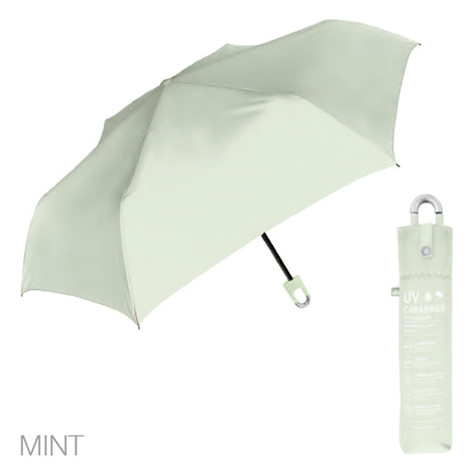 NAKATANI S26 Naka 55cm Carabiner Fold Umbrella - mint green