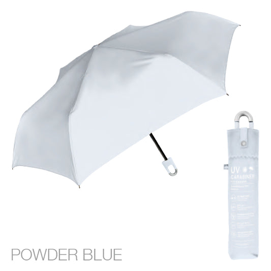 NAKATANI S26 Naka 55cm Carabiner Fold Umbrella - Pale Blue
