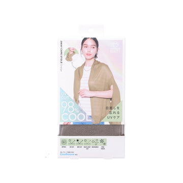 COGIT Sun Block Lab Beauty Cool 2 Way Cape Stole - Greige