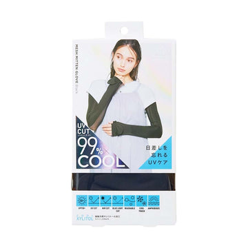 COGIT Sun Block Lab Beauty Cool Mesh Mitten Gloves - Black