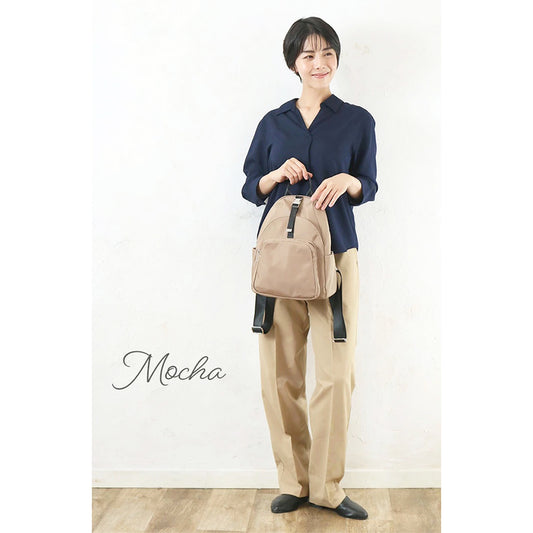 SENBADO S26 Buckle Mid 背包 - 啡色