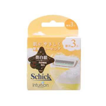 SCHICK 舒芙仕女除毛刀補充裝刀片3入裝 (檸檬-亮白肌-日本版)