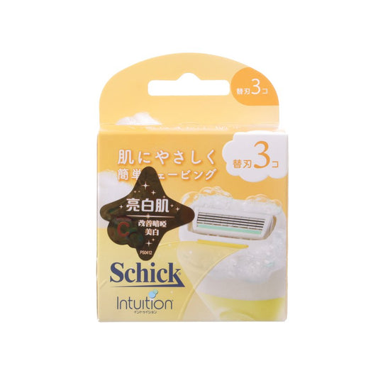 SCHICK Intuition Radiance Yellow Blade Refill 3's (JPN Pk)