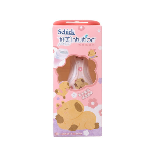 SCHICK Intuition Advanced Moisture Kit with 2 Blades x Capybara Handle
