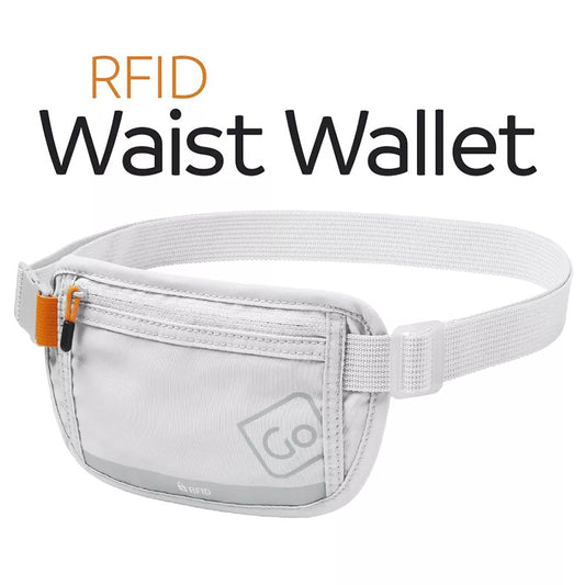 GO TRAVEL RFID 屏蔽腰包 - 灰色