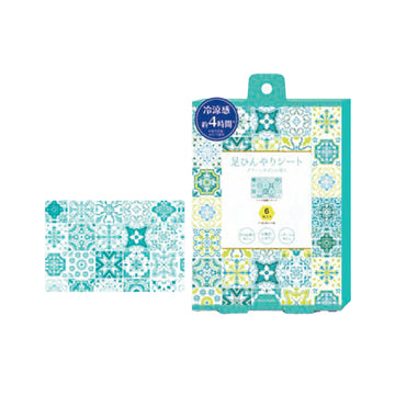 HONYARADOH Cool Feet Sheet - Green Sabon  (3 x 2pcs)