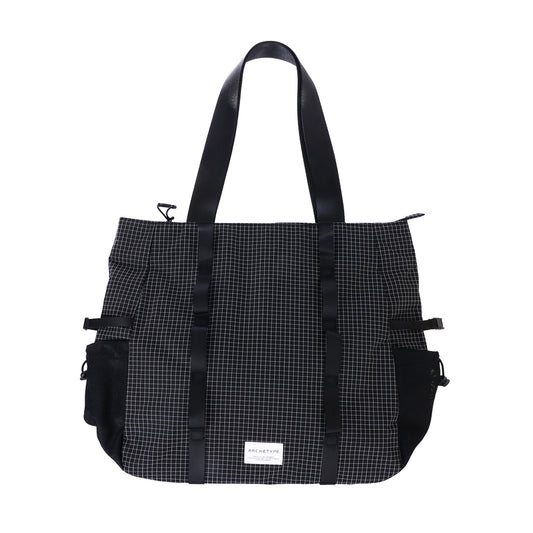 ARCHETYPE River Top Zip Shopper Bag - Black