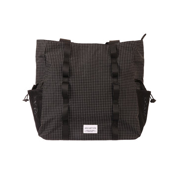 ARCHETYPE River Top Zip Shopper Bag - Black