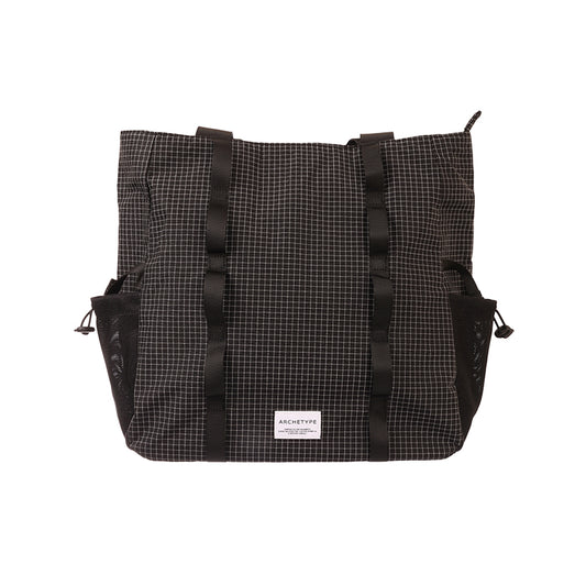 ARCHETYPE River Top Zip Shopper Bag - Black