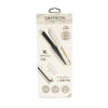 SAFFRON Hair-Straightening Iron with Removable Battery - White
