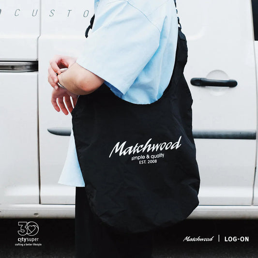 MATCHWOOD Packflip 翻轉收納斜背托特包 - 黑色