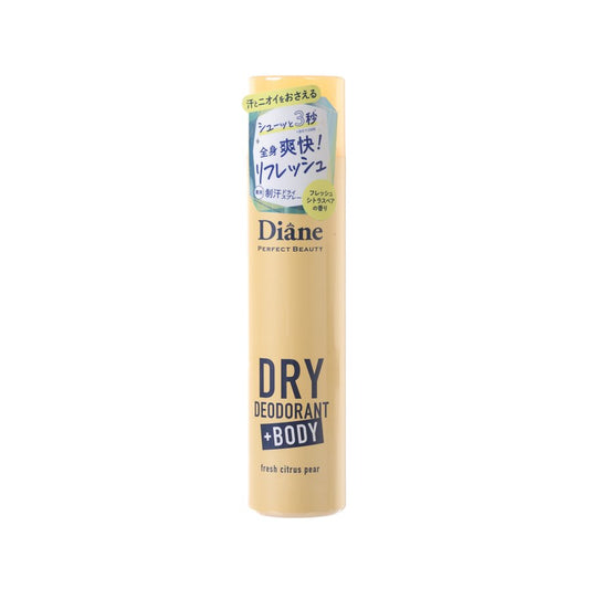 MOIST DIANE Medicated Deodorant Dry Spray + Body - Fresh Citrus & Pear
