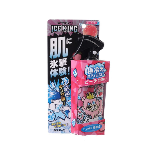 白元 冰極 Ice King 身體涼感噴霧 - 香桃味  (134mL)