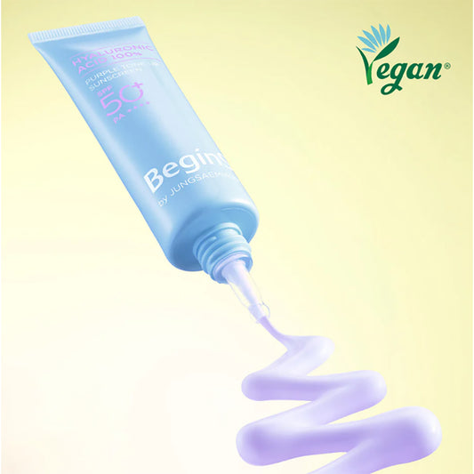 JUNGSAEMMOOL BEAUTY Begins by JSM 藍繡球透明質酸紫色校色濾鏡防曬霜  (50mL)