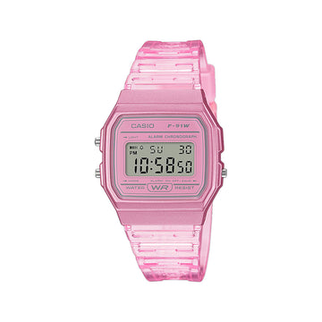 CASIO General Line F-91WS-4錶 - 粉紅色