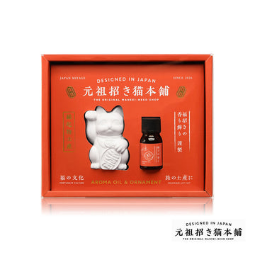 NOL Lucky Cat Aroma Oil & Ornament - Yuzu  (10g)
