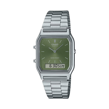 CASIO Vintage AQ-230A-3A錶 - 綠松石藍